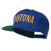 Daytona Embroidered Flat Bill Cap