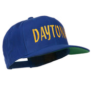 Daytona Embroidered Flat Bill Cap