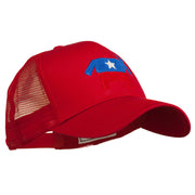 The Democratic Donkey Embroidered Mesh Cap