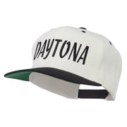 Daytona Embroidered Flat Bill Cap