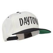 Daytona Embroidered Flat Bill Cap