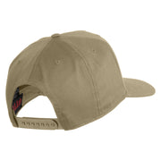 USS Texas 1912 1948 BB 35 Patched Solid Cotton Twill 5 Panel Prostyle Snap Cap - Khaki OSFM