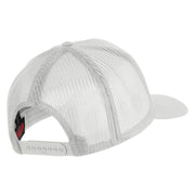 Expeditionary Force USMC Patched Solid Cotton Twill 5 panel Mesh Back Cap - White OSFM