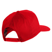 USS Texas 1912 1948 BB 35 Patched Solid Cotton Twill 5 Panel Prostyle Snap Cap - Red OSFM