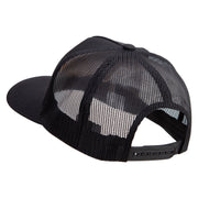 Ranger Mess with The Best Die Like The Rest Five Panels Pro Style Trucker Mesh Cap - Black OSFM