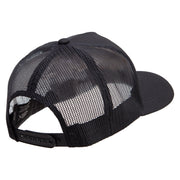 Ranger Mess with The Best Die Like The Rest Five Panels Pro Style Trucker Mesh Cap - Black OSFM