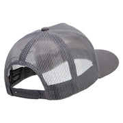 Ranger Mess with The Best Die Like The Rest Five Panels Pro Style Trucker Mesh Cap - Grey OSFM