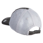 Air Force Pilot Veteran Embroidered Low Profile Special Cotton Mesh Cap - Black OSFM