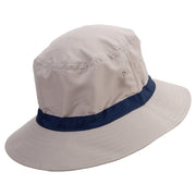 Hawaii Map State Flag Symbol Embroidered Oversized Water Repellent Brushed Golf Hat - Khaki-Navy XL