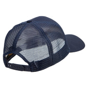 Ranger Mess with The Best Die Like The Rest Five Panels Pro Style Trucker Mesh Cap - Navy OSFM