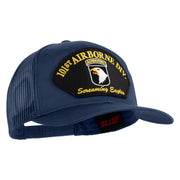 101st Airborne Division Screaming Eagles Patched Solid Cotton Twill Mesh Prostyle Cap - Navy OSFM