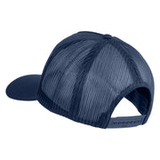 U.S. Air Force Vietnam Veteran Patched Solid Cotton Twill 5 panel Mesh Back Cap - Navy OSFM