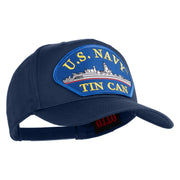 U.S. Navy TIN CAN Blue Patched Solid Cotton Twill 5 Panel Prostyle Snap Cap - Navy OSFM