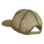101st Airborne Division Screaming Eagles Patched Solid Cotton Twill Mesh Prostyle Cap - Khaki OSFM