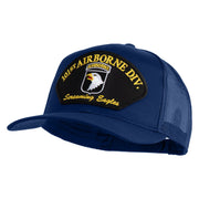 101st Airborne Division Screaming Eagles Patched Solid Cotton Twill Mesh Prostyle Cap - Royal OSFM