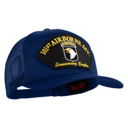 101st Airborne Division Screaming Eagles Patched Solid Cotton Twill Mesh Prostyle Cap - Royal OSFM