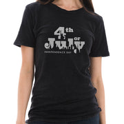 4th of July NY Graphic Design Vintage Crewneck Tee