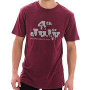 4th of July NY Graphic Design Vintage Crewneck Tee