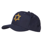 Star of David Embroidered Cotton Twill Cap