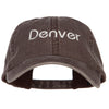 Denver Embroidered Washed Buckled Cap