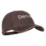 Denver Embroidered Washed Buckled Cap