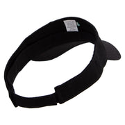 Brazil Map Logo Embroidered Brushed Sports Visor - Black OSFM