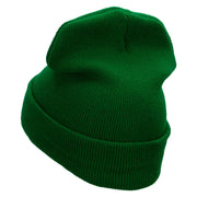 Joker Hat Embroidered 12 Inch Solid Long Beanie Made in USA