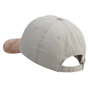 I'm Aiight Embroidered Suede Bill Washed Pigment Dyed Cap - Beige-Tan OSFM