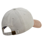 I'm Aiight Embroidered Suede Bill Washed Pigment Dyed Cap - Beige-Tan OSFM