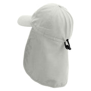 Colorful Mango Embroidered Flap Hats - White OSFM