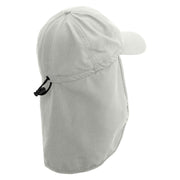 Colorful Mango Embroidered Flap Hats - White OSFM