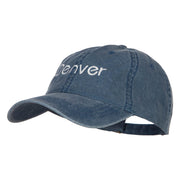 Denver Embroidered Washed Buckled Cap