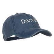 Denver Embroidered Washed Buckled Cap