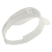 Brazil Map Logo Embroidered Brushed Sports Visor - White OSFM