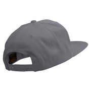 Musical Love Notes Embroidered Wool Blend Prostyle Snapback - Dk-Grey OSFM