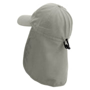 Colorful Mango Embroidered Flap Hats - Grey OSFM