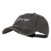 Denver Embroidered Washed Buckled Cap