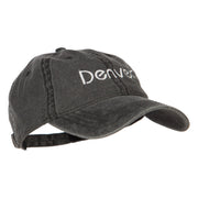 Denver Embroidered Washed Buckled Cap