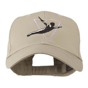 Diving Man Logo Embroidered Cap