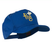 Wording of Pray with Dove Embroidered Cap