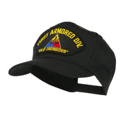 US Army Division Military Large Patched Cap