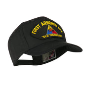 US Army Division Military Large Patched Cap