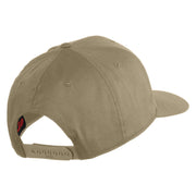 US Navy Veteran Patched Solid Cotton Twill Cap - Khaki OSFM
