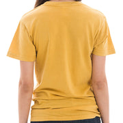 Asteroid Swirl Graphic Design Unisex Ring Spun Cotton Vintage Short Sleeve Crewneck Tee Shirt - Vintage-Mustard XS