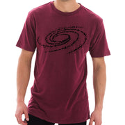 Asteroid Swirl Graphic Design Unisex Ring Spun Cotton Vintage Short Sleeve Crewneck Tee Shirt - Vintage-Brick XS