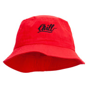 Chill Embroidered Bucket Hat