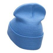 Medical Helicopter Embroidered Long Knitted Beanie