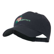 USA State Flower Delaware Peach Blossom Embroidered Cap