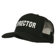 Director Embroidered Mesh Back Cap