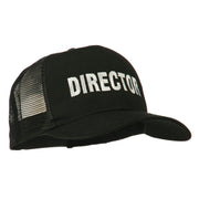 Director Embroidered Mesh Back Cap